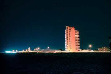 Ocean City Beach at Night