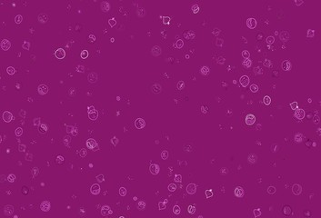 Light Pink vector layout with restaurant food.