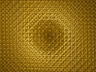 3D rendering golden metallic pattern background