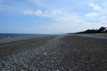 夏の七里御浜海岸