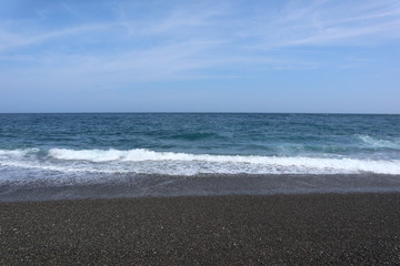 夏の七里御浜海岸