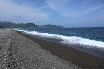 夏の七里御浜海岸