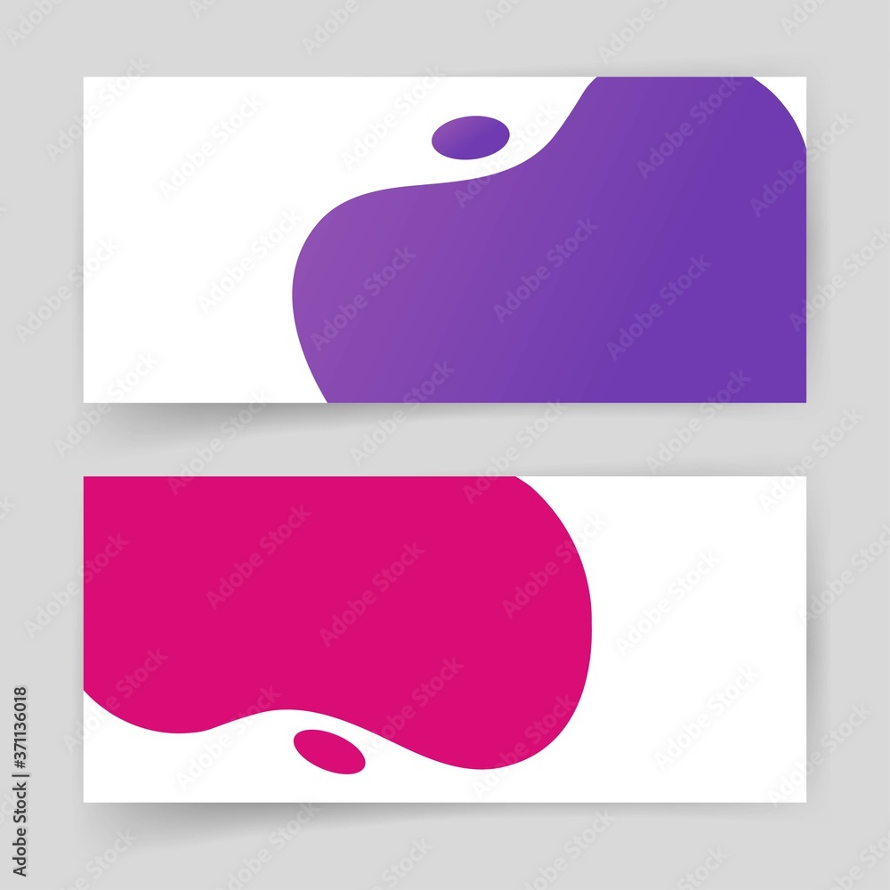 Aufkleber abstract shapes element design liquid fluid vector for brochure cards horizontal template background