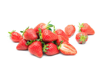 Red berry strawberry isolated on white background- Image