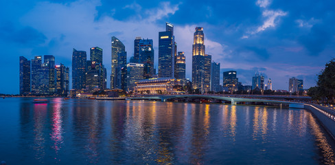 Fototapeta premium View at Singapore City Skyline