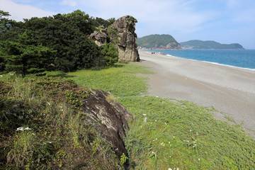 景勝地　鬼ヶ城と獅子岩