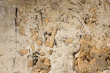 Nature of stone wall in  mountain, construction texture detail.