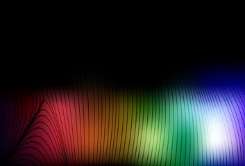 Dark Multicolor vector layout with curved lines.