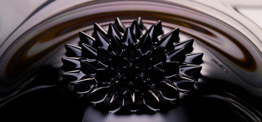 Abstract of magnetic fluid art