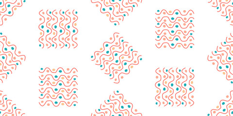 Seamless hand drawn geometric pattern with national striped color background. Ornamental traditional, ethnic. Great for fabric and textile, wallpaper, packaging.