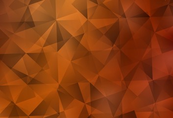 Obraz premium Light Orange vector abstract mosaic background.