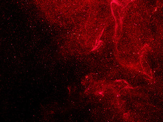 Image of the universe made with light effects