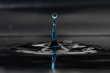 blue water drop