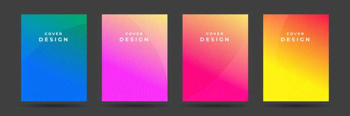 Modern abstract covers set, minimal covers design. Colorful geometric background, vector illustration. 