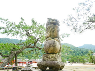 厳島神社の狛犬(広島)
