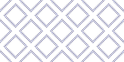 trendy stripes pattern Vector blue line hand drawn seamless