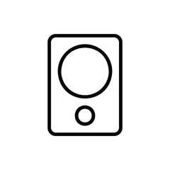 Sound, Speaker, Loudspeaker Icon Logo Vector Isolated. Computer and Hardware Icon Set. Editable Stroke and Pixel Perfect.