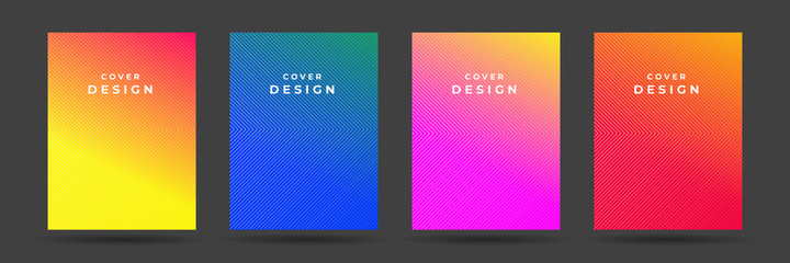 Modern abstract covers set, minimal covers design. Colorful geometric background, vector illustration. 