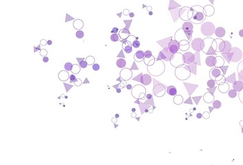 Light Purple, Pink vector layout with circles, lines.