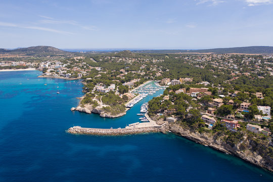 Aerial photography of Mallorca coastline. © kadi.production