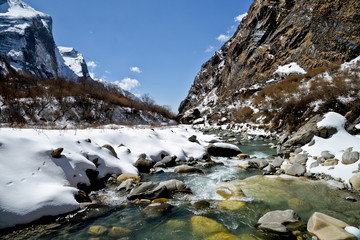 Stream along the Annapurna Base Camp Trail, Nepal