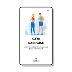 Gym Exercise Make People Abs Flat Abdomen Vector