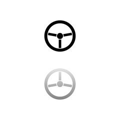 Steering Wheel icon flat