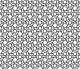 Seamless geometric pattern with stars