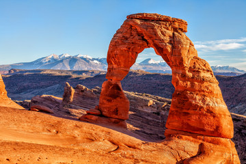 Delicate Arch at Arches National Park in Utah USA