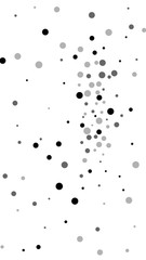 Scattered random black dots. Dark points dispersio