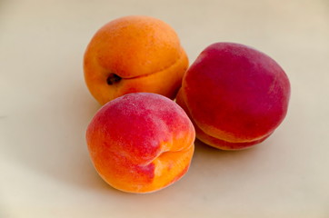 Group of many ripe apricot fruits, can be used as a background, Sofia, Bulgaria     