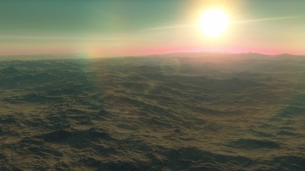 science fiction wallpaper, cosmic landscape, realistic exoplanet, abstract cosmic texture, beautiful alien planet in far space, detailed planet surface, abstract aerial view, abstract texture 3d rende