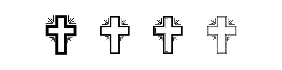 Vector white confirm icons set.Vector