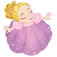 Toddler girl looking up