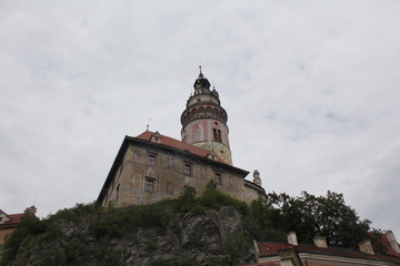 A peaceful old historical brick building a in cesky krumlov