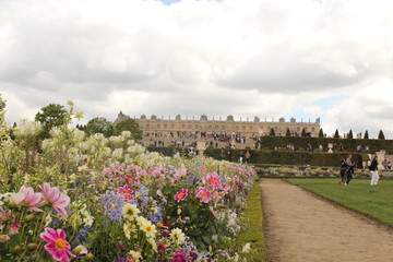 view of the river in Palace of Versailles