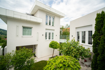 Villa backyard with green nature and luxury fascilities