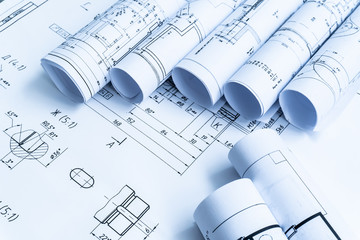 Technology blueprints. The part of engineering project.
