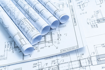 Technology blueprints. The part of engineering project.