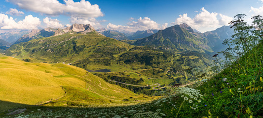 Sunset tour in the Kleinwalsertal Allgau Alps