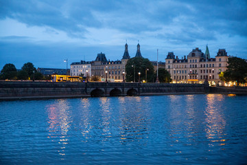 The lakes at Copenhagen by Night