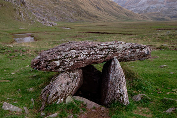 dolmen of Achar de Aguas Tuertas , Aguas Tuertas, Guarrinza, Municipality of Anso, Valley of Hecho,...