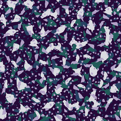 Abstract confetti background. Seamless terrazzo pattern.