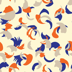 Abstract confetti background. Seamless terrazzo pattern.