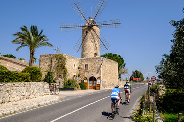 Moli den Pau, molino harinero tradicional, 1870, Sineu, Mancomunidad del Pla, Mallorca, balearic...