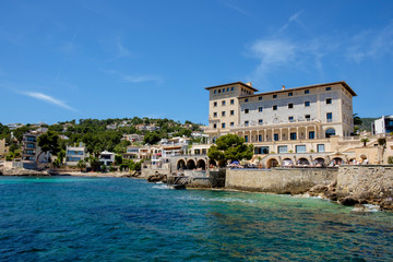 Fototapeta na wymiar Hotel Maricel, Cala Major, Palma, Mallorca, balearic islands, spain, europe