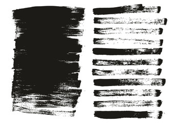 Flat Paint Brush Thin Long Background & Straight Lines Mix High Detail Abstract Vector Background Mix Set 