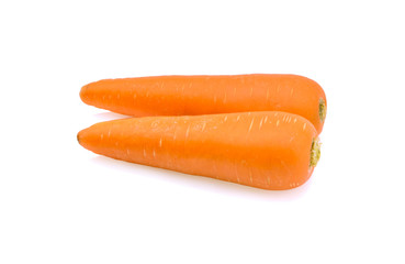 Carrot isolated on the white background .