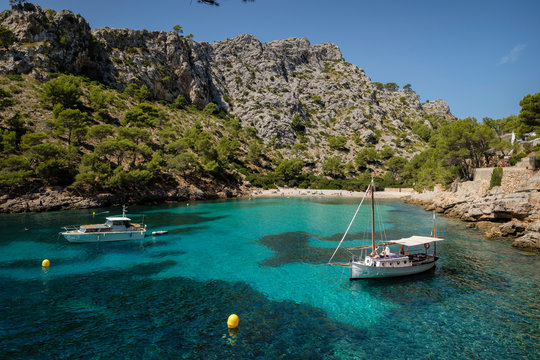 Cala Murta, pollen&ccedil;a, Mallorca, balearic islands, Spain