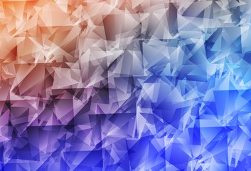 Light Blue, Yellow vector abstract polygonal pattern.